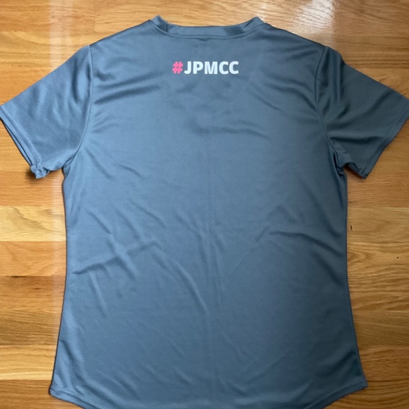 JP Morgan Corporate Challenge Finisher large jersey gray & peach - Picture 5 of 6